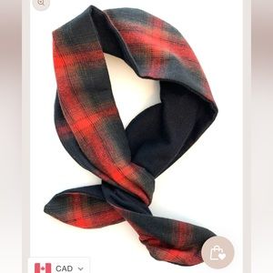 NWOT Wired Up Winter Red Plaid Headband